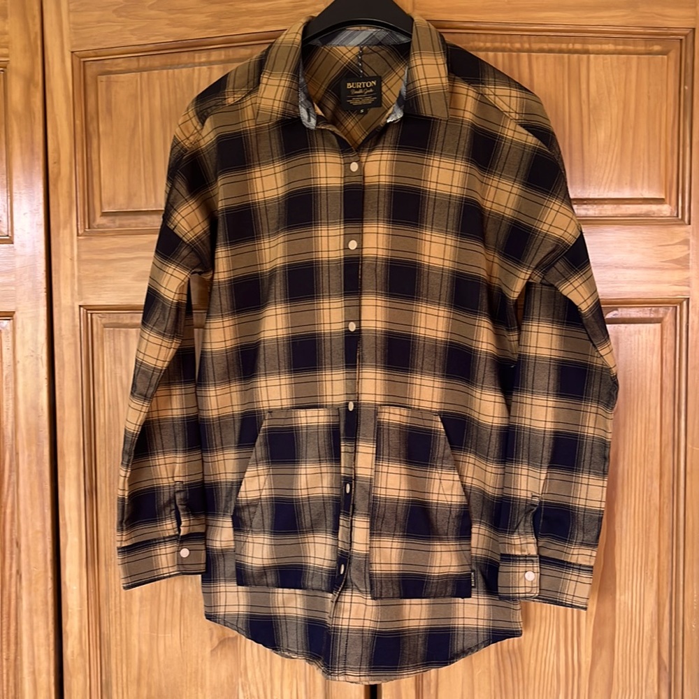 Burton Durable Goods Flannel Long Sleeve Button Down Men’s Shirt Size Small